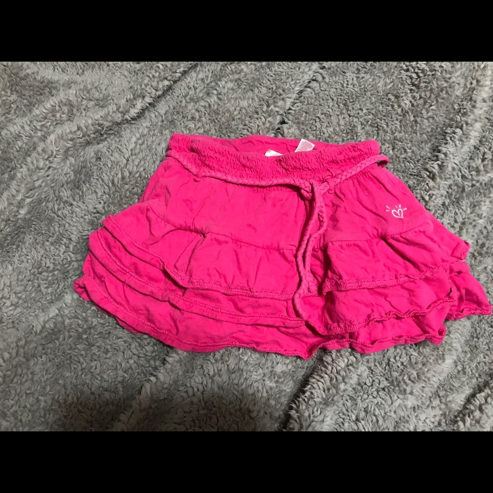 Sz 10 Justice Hot Pink Skirt with Shorts built in